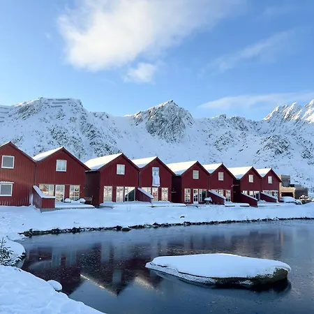 Waterfront In The Middle Of Lofoten Ballstad